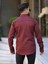 Slim Fit Haki Oxford Düğmeli Yaka Kolay Ütülenebilir Nakış Detaylı Pamuklu Erkek Gömlek 3