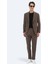 Kahverengi Düz Modern Fit Takım Elbise 4