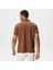 Erkek Kahverengi Classic Fit Kısa Kollu Polo 2