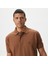 Erkek Kahverengi Classic Fit Kısa Kollu Polo 4