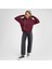 Classic Kadın Oversized Fit Bordo Hoodie 3