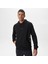 Erkek Siyah Standart Fit Sweatshirt 1