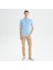 Erkek Mavi Slim Fit Kısa Kollu Polo 3