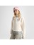 Classic Kadın Yarım Fermuarlı Krem Sweatshirt 1
