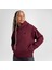 Classic Kadın Oversized Fit Bordo Hoodie 1