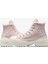 Chuck Taylor All Star Lugged Heel Unisex Pembe Deri Platform Bot 5