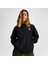 Classic Kadın Oversized Fit Siyah Hoodie 1