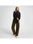 Classic Kadın Oversized Fit Siyah Hoodie 2