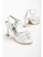 Hco 03165 Kadın Platform Topuklu Gelin Nikah Düğün Sandalet 2