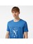 Erkek Mavi Standart Fit Kısa Kollu Baskılı T-Shirt 4