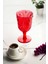 Akrilik Kırmızı Tekli Kadeh & Su Meşrubat Kahve Yanı Bardağı 450 ml ( Cam Değildir ) 2