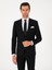 Erkek Siyah Slim Fit %100 Yün Klasik Takım Elbise 50304078-VR046 3
