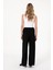 Kadın Siyah Pantolon (Kanvas-Chino) 50309118-VR046 4