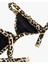 Aksesuar Detaylı Leopar Desenli Bralet Bikini Üstü 2