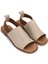 Kadın Deri Leopar Düz Sandalet 838 16235 Bn Sndlt Y25 Leopar 2