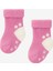 Kız Bebek 3'lü Havlu Soket Çorap Pembe-Beyaz-Sarı 4