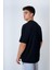 Bisiklet Yaka Oversize T-Shirt Siyah 2