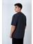 Bisiklet Yaka Oversize T-Shirt Lacivert 5