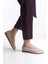410 Bej Dolgu Topuk Comfort Casual Kadın Babet 2