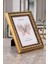 Porto Camlı Resim Çerçevesi Tek'li Gold Kabartma Ayarlanabilir Ayaklı-Duvara Asılabilir 15 x 21 cm 4