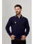 Erkek Çelik Örgü Intarsia Gofra Desen Fermuarlı Polo Yaka Tüylenmez Premium Triko Kışlık Baba Kazak 1