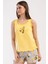 Kadın Kalın Askı Sarı Şortlu Pijama Takım C9T6N0O904 1