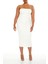 Plus Size Straplez Yaka Midi Elbise 2