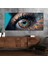 Yatay Ortadan Saatli Sanat ve Doğa Temalı Cam Tablo YSOS074 1