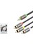 HDX1064 3.5mm To 3rca Kablo 2lıne Gold 1.5m Siyah 1