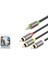 HDX1065 3.5mm To 3rca Kablo 2lıne Gold 3m Siyah 1