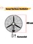 Sanayi Tipi Kumandalı 65 cm 190W Duvar Vantilatörü Endüstriyel Sessiz Duvara Monte Zincirli Fan 2