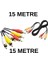 3rca 3rca 15 Metre Rca Ses ve Görüntü Kablosu | Av Bağlantı Kablosu | Tv DVD Projeksiyon Uyumlu 2