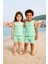 Unisex Çocuk Batik Desenli Havlu Alt Üst Takım - Yeşil (2-3 Yaş 7-8 Yaş) 1