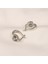 Gümüş Küpe - 925 Ayar Gümüş Oval Mistik Topaz Taşlı Tektaş Küpe 8