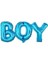 Folyo Balon BOY YAZISI MAVİ 21-52cm 1