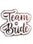Team bride yaka rozeti beyaz üstü rosegold 1