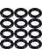 Siyah 9mm x 2.0mm Kauçuk Contalar Yağ Keçesi O Halkaları 12 Adet (Yurt Dışından) 5