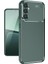 Samsung Galaxy A56 Uyumlu Kılıf Negro Karbon Görünümlü Silikon Koyu Yeşil 3