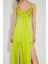 Saten Maxi Elbise 4