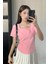 Pembe Basic Kısa Kollu Crop 1