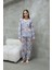 Pamuklu Düğmeli Gömlek Yakalı Pijama Takımı 2