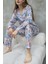 Pamuklu Düğmeli Gömlek Yakalı Pijama Takımı 3
