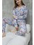 Pamuklu Düğmeli Gömlek Yakalı Pijama Takımı 5