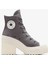 Chuck 70 De Luxe Heel Unisex Gri Deri Platform Sneaker 1