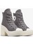 Chuck 70 De Luxe Heel Unisex Gri Deri Platform Sneaker 2