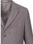 Kahverengi Slim Fit Ceket Yaka Yünlü Kaşe Palto 2