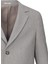 Bej Slim Fit Ceket Yaka Yünlü Kaşe Palto 2