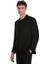 Siyah Comfort Fit Desenli Mono Yaka Casual Ceket 1