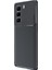Infinix Hot 50 4g Uyumlu Kılıf Negro Karbon Görünümlü Silikon Siyah 1