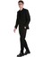 Siyah Slim Fit Sivri Yaka Klasik Takım Elbise 1